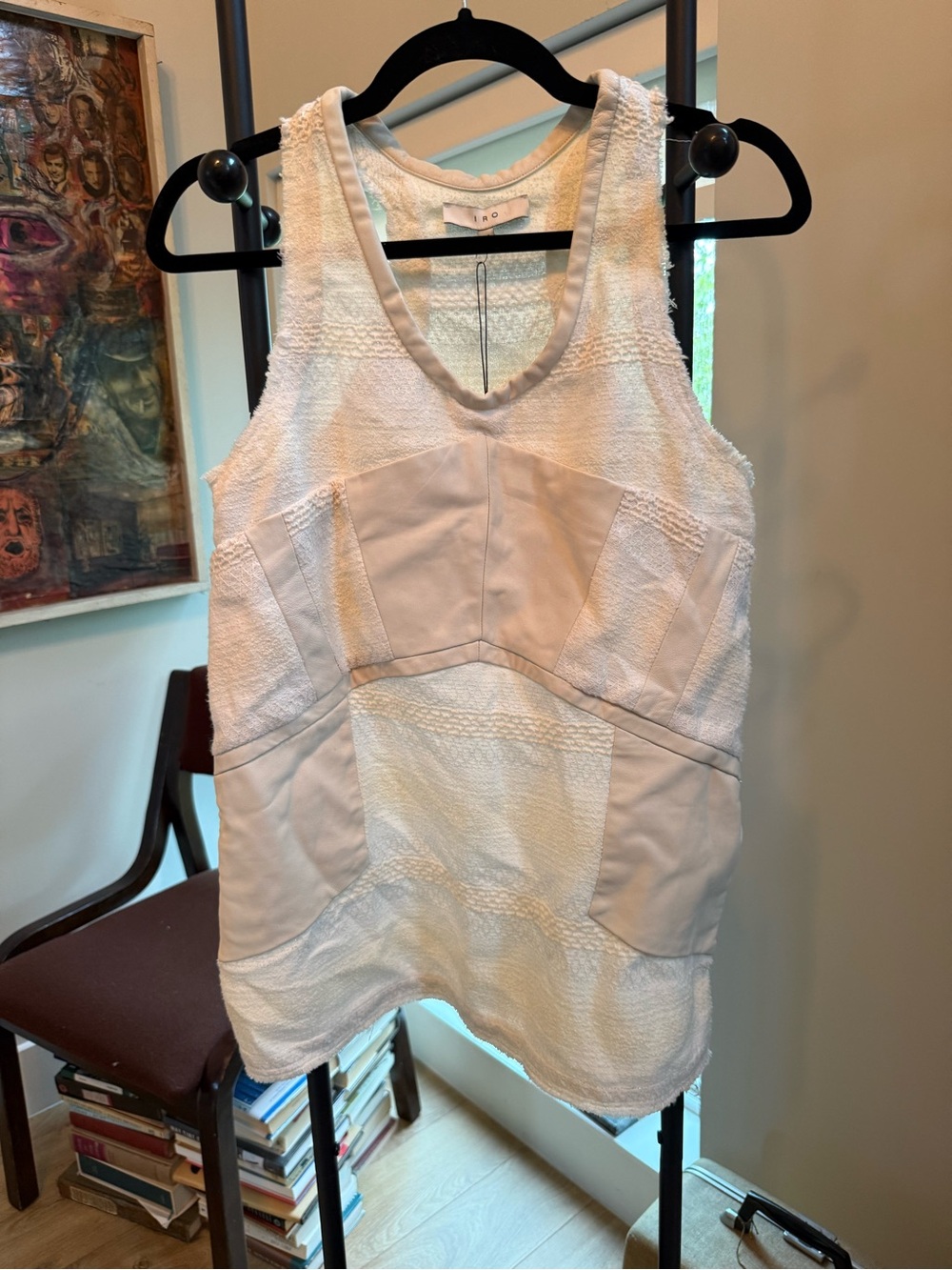 IRO Tank With Leather Detail NWT